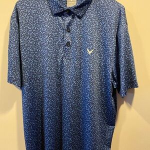 Callaway Men's Patterned Navy Polo Shirt